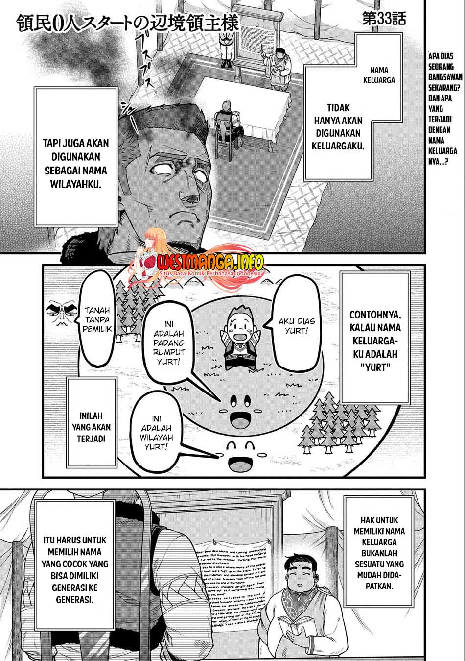 Ryoumin 0-nin Start no Henkyou Ryoushusama chapter 33